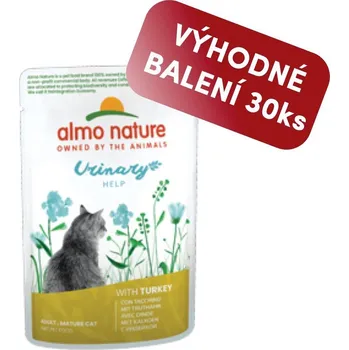 Krmivo pro kočku Almo Nature Holistic Urinary Help - s krůtím 70g výhodné balení 30ks