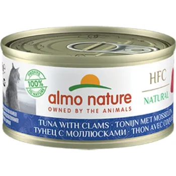 Krmivo pro kočku Almo Nature HFC Natural - Tuňák a mušle 70g