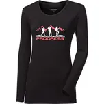 PROGRESS Progress SONJA "TRACK LADY" dámské triko s bambusem, dlouhý rukáv, černá velikost L