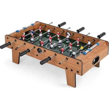 Stolní fotbal Mini stolní fotbal UY10044BN, 69 x 60 x 24 cm, hnědý - B COSTWAY