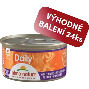 Krmivo pro kočku Almo Nature Daily Menu - Pěna s králíkem 85g výhodné balení 24ks