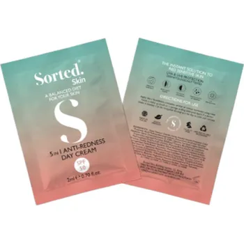 Pleťový krém Sorted Skin 5 in 1 Anti-Redness Day Cream SPF 50 - vzorek
