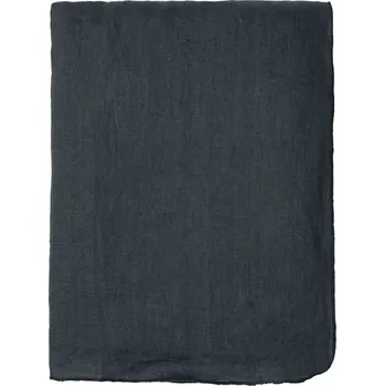 ubrus Lněný ubrus 160x300 cm Broste GRACIE - šedočerný černá