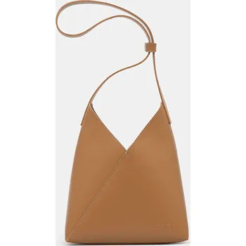 Kabelka Kožená kabelka MM6 Maison Margiela SB6ZH0019 hnědá 84X, vel. ONE SIZE