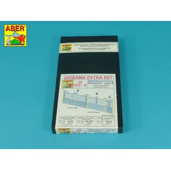 Plastikový model Aber Models 1/35 Residence Fence Elements - type A