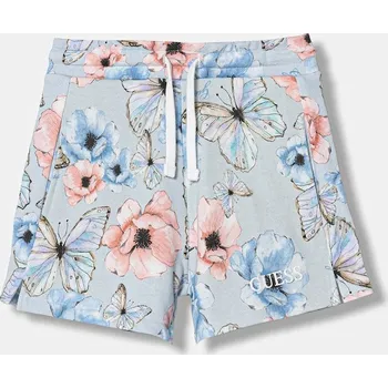 Chlapecké kraťasy Dětské bavlněné šortky Guess J6RD07.KA6R4.PPY2 modrá 50X, vel. 158-166