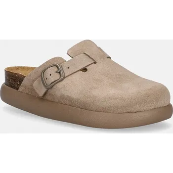 Dámská obuv Semišové pantofle Scholl FAE F322572361 béžová 80X, EUR 36