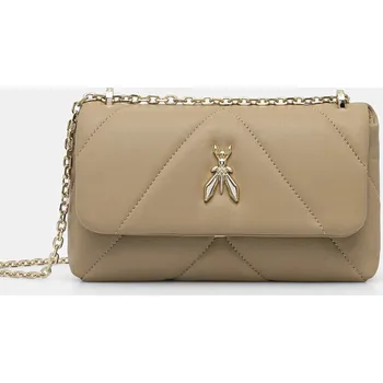 Kabelka Kožená kabelka Patrizia Pepe CB0084.L006 béžová 08A, vel. ONE SIZE