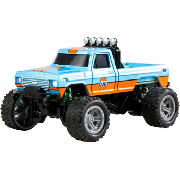 RC model auta Amewi RC Monster Truck 1:64 modrý/oranžový