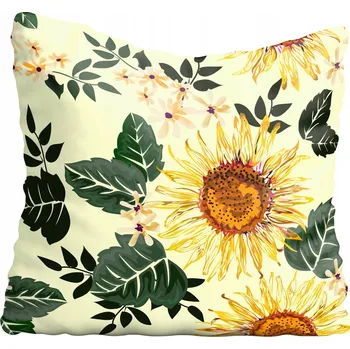 Polštář Dekorační povlak na polštář Slunečnice 60x60 cm