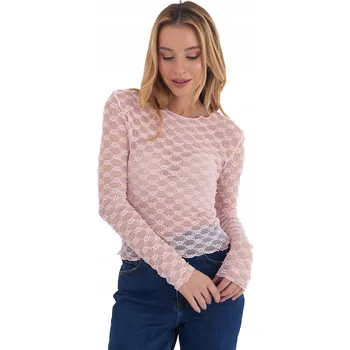 Dámská halenka Dámská halenka Elegantní krajková průhledná slim fit