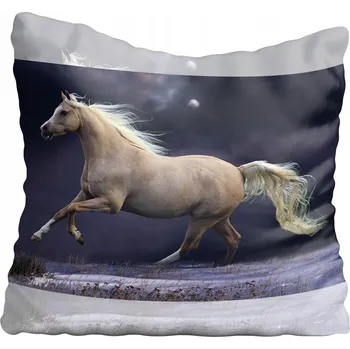 Povlak na polštářek Dekorační povlak na polštář s koňmi 45x45 cm