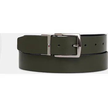 Opasek Oboustranný kožený pásek Tommy Hilfiger AM0AM13012 zelená 78X, vel. 95