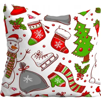 Polštář Povlak na polštářek s vánočním motivem, hvězda, 30x30 cm