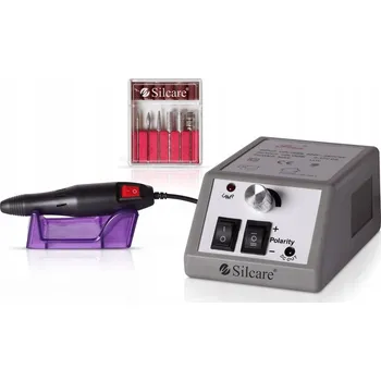 Bruska na nehty pro manikúru a pedikúru Silcare + sada frézek