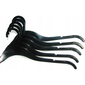 Věšák Šatní ramínko plastový Kroton černý