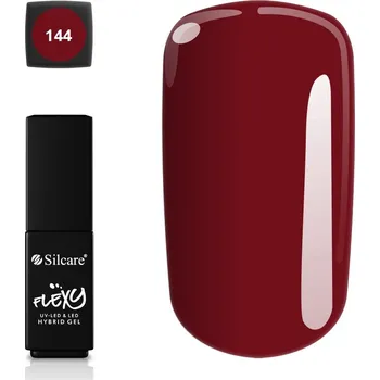 Přípravek na nehty Hybridní lak Flexy 144 burgund 4,5 g na nehty, bez TPO