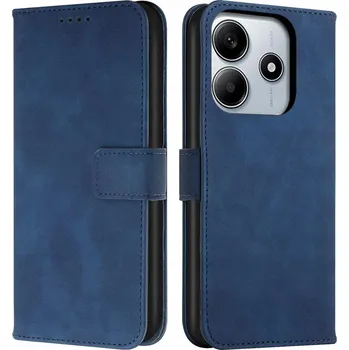 Pouzdro na mobilní telefon Kožené Pouzdro peněženka + 9H SKLO pro Xiaomi Redmi Note 14 4G