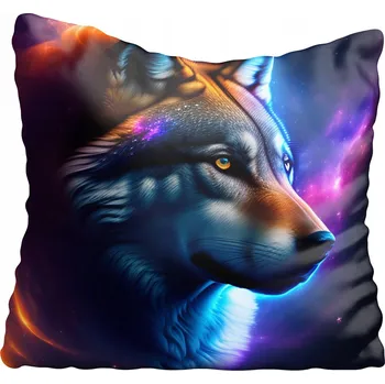 Povlak na polštářek Dekorační povlak na polštář vlk 55x55 cm