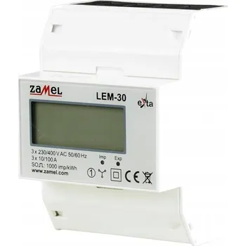 vypínač Třífázový elektroměr Zamel LEM-30