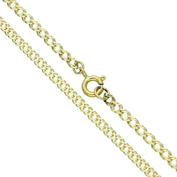 Módní doplněk Goldstore Zlatý řetízek vzor dvojpancr Váha: 4.00 g, Délka: 45 cm