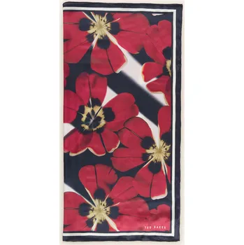 Šátek Ted Baker Dámský Hedvábný Šátek Jeeann, tmavě červená / bílá...