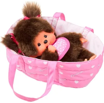 Monchhichi Plyšák 20 cm, Holčička v postýlce