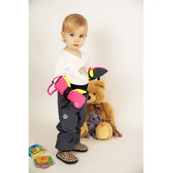 Chlapecké kalhoty Kocour Mourek Kalhoty baby softshellové zimní s fleecem šedé Velikost 86