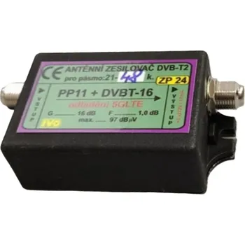 Příjem digitálního pozemního vysílání Ivo ZP24-X ..Zes-DVB_T2 16dB s potl.5G LTE