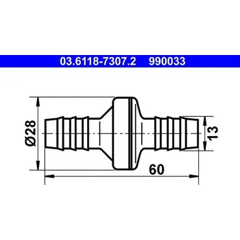 Auto-moto Ventil podtlakové hadice ATE 03.6118-7307.2