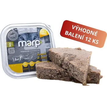 Krmivo pro psa Marp Natural Plus vanička pro psy s jehněčím a hovězím 12x150g