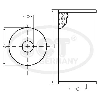 Olejový filtr Olejový filtr SCT - MANNOL SH 425/1 P
