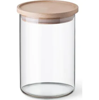 Dóza na potraviny Dóza SIMAX Skleněná dóza s dřevěným víkem 0.8 l CLASSIC