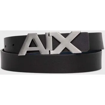 Módní doplněk Kožený pásek Armani Exchange 951058.CC505.NOS černá 99X, vel. 80
