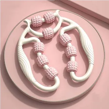 Masáž ZHYAKLD 2025 Nový masážní válec na nohy, masážní válec s rukojetí, válec na fascii pro samomasáž,