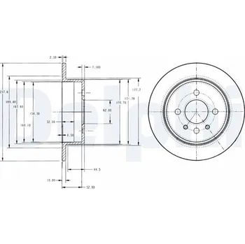 Brzdový kotouč Brzdový kotouč DELPHI BG2202