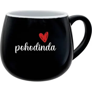 POHODINDA - černý keramický hrníček 300 ml