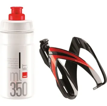 Láhev Lahev s košíkem ELITE BOTTLE & CAGE KIT CEO + JET 350 ml
