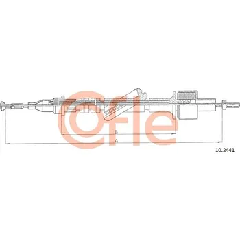 Spojkové lanko COFLE Tažné lanko, ovládání spojky 102441