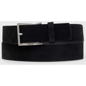 Opasek Semišový pásek HUGO Mirto_Sz35 50497455 černá 99X, vel. 100