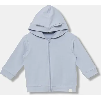 Kojenecká mikina United Colors of Benetton 3MDSA501M.W.seasonal modrá 50X, vel. 56