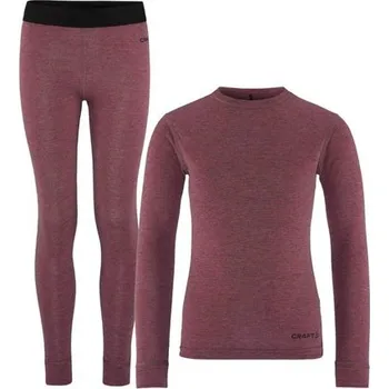 Craft Set CORE Wool Merino Set Junior pink - dětský set funkčního oblečení 110/116 + Doprava zdarma