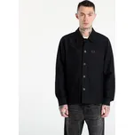 Košile FRED PERRY Brushed Twill Overshirt Black XL