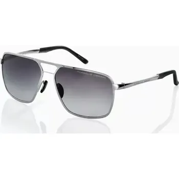 PORSCHE DESIGN Sunglasses P´8966 Sluneční brýle šedé palladium a šedými skly s gradientem (Výjimečně lehké pánské sluneční brýle vyrobené ze 100% titanu s širokým dvojitým můstkem.)