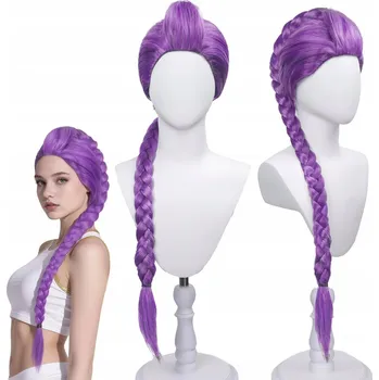 Karnevalová paruka RUMI PARUKA DEMON HUNTERS KPOP LOVKYNĚ DÉMONŮ DOPLŇKY KE KOSTÝMU 107 CM