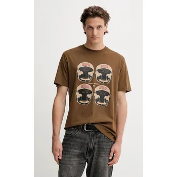 Pánské oblečení Bavlněné tričko HUGO Diboxer 50542560 hnědá 88X, vel. XL