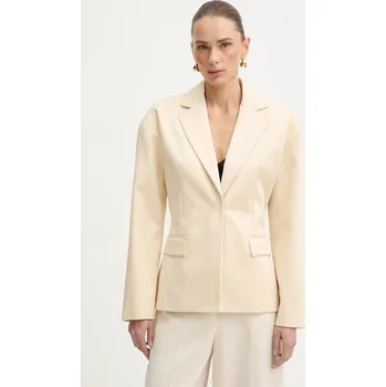 Dámské sako Bavlněné sako Patrizia Pepe 8S0568.A689 béžová 01X, vel. 40