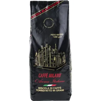 Káva Caffé Milano Black Zrnková káva 1000 g