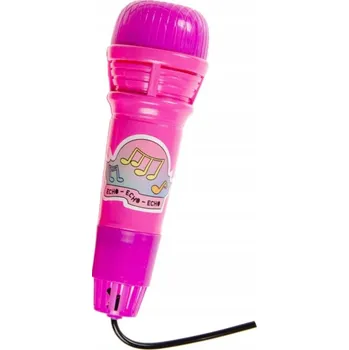 Mikrofon Mikrofon ECHO pro malého ZPĚVÁKA ZPĚVAČKU růžový 15 cm