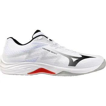 Pánská sálová obuv Pánská sálová obuv Mizuno Lightning Select White/Black/Fiery Red EUR 51